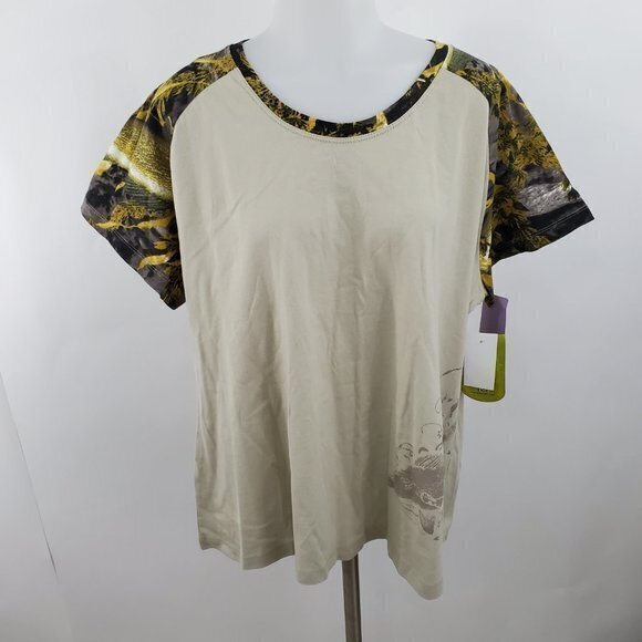 Fishouflage Tee XXL 2X Camo T Shirt Brown Green Sh - Picture 2 of 8